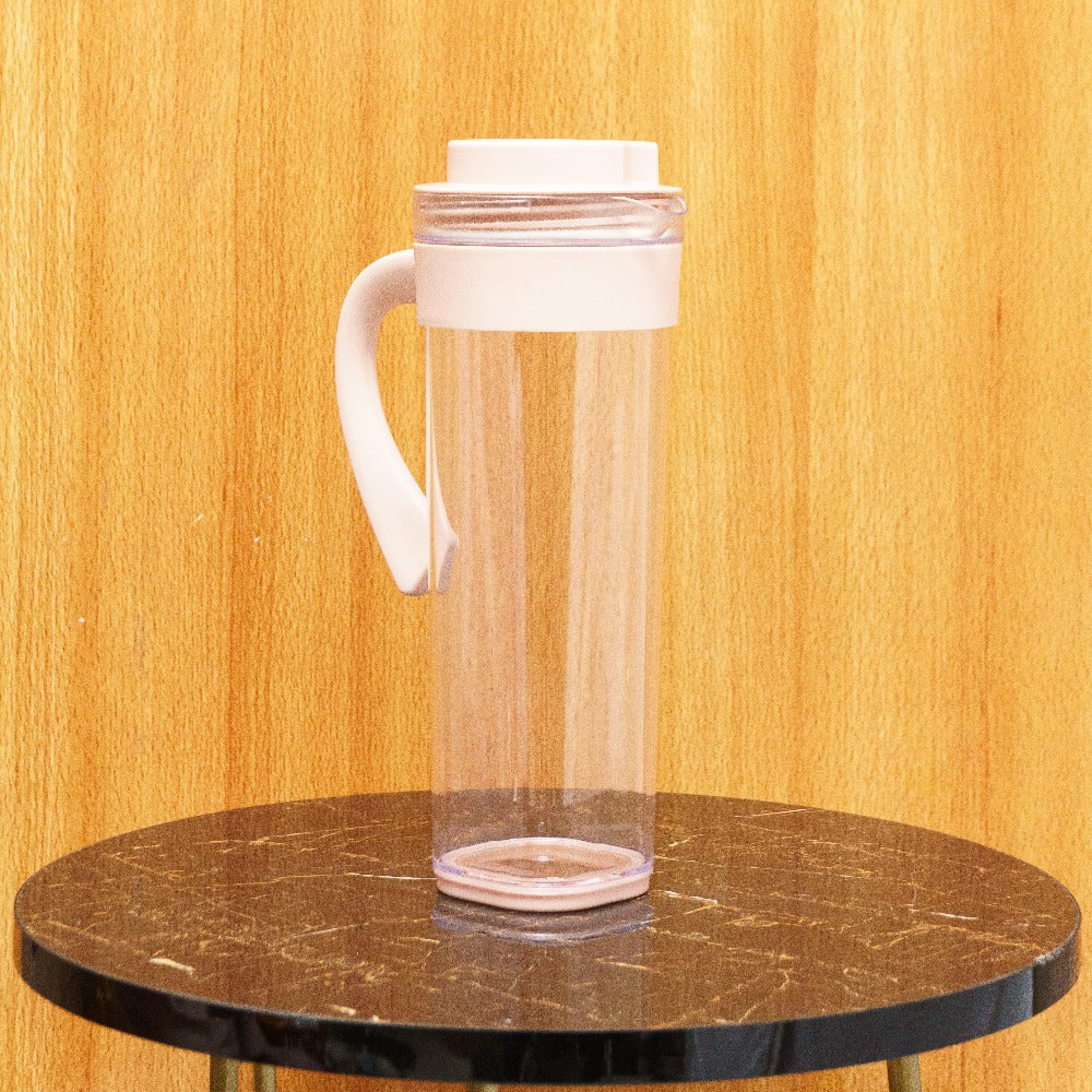 Transparent Circle Water Bottle with Convenient Openable Lid