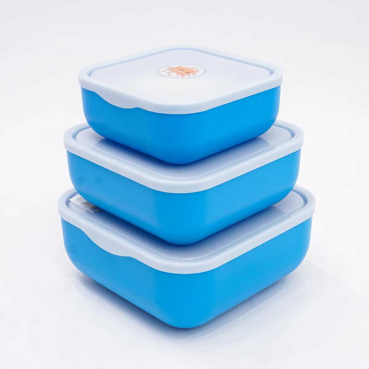 Convenient Set of 3 Eco-Friendly Plastic Food Storage Boxes: Simplify Your Kitchen Organization