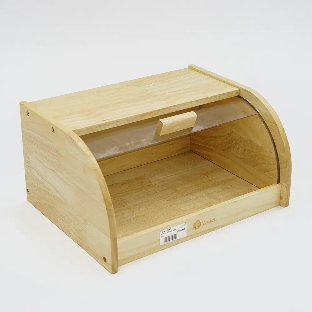 Violet Wood Bread Box: A Touch of Elegance