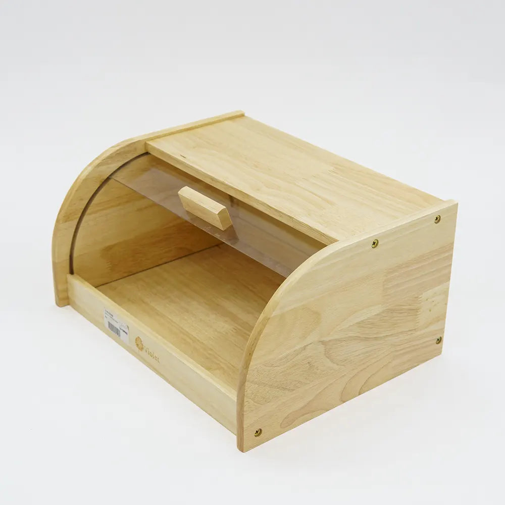 Violet Wood Bread Box: A Touch of Elegance