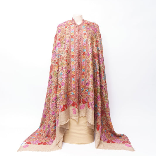 Floral Embroidered Shawl for Ladies: Delicate Beauty
