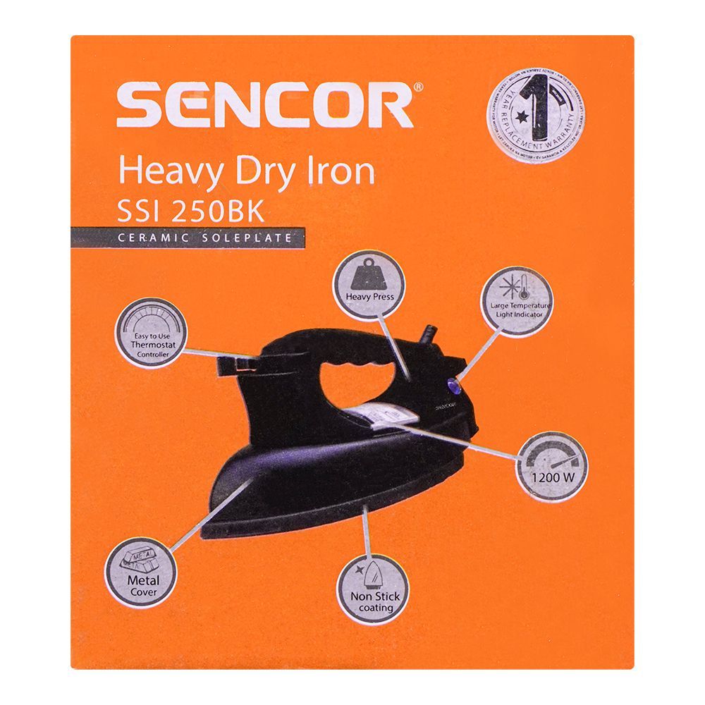 Sencor Heavy Dry Iron, SSI-250BK