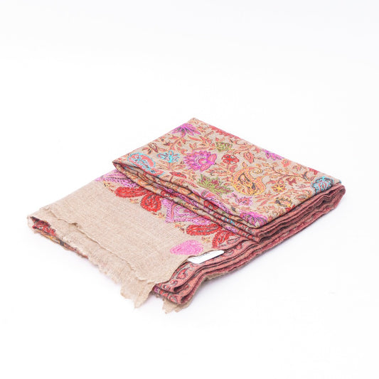 Floral Embroidered Shawl for Ladies: Delicate Beauty
