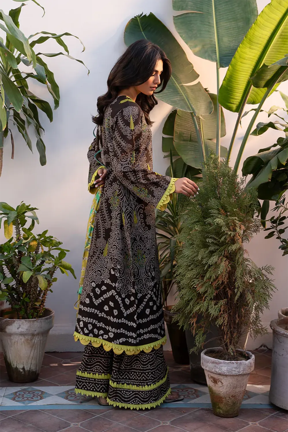 3-PC Unstitched Printed Lawn Shirt with Chiffon Dupatta and Trouser CP4-28 by Chrizma