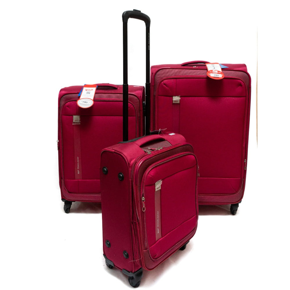 Red Trolley Bag by VIP Travelgear: Constructed from Polyester