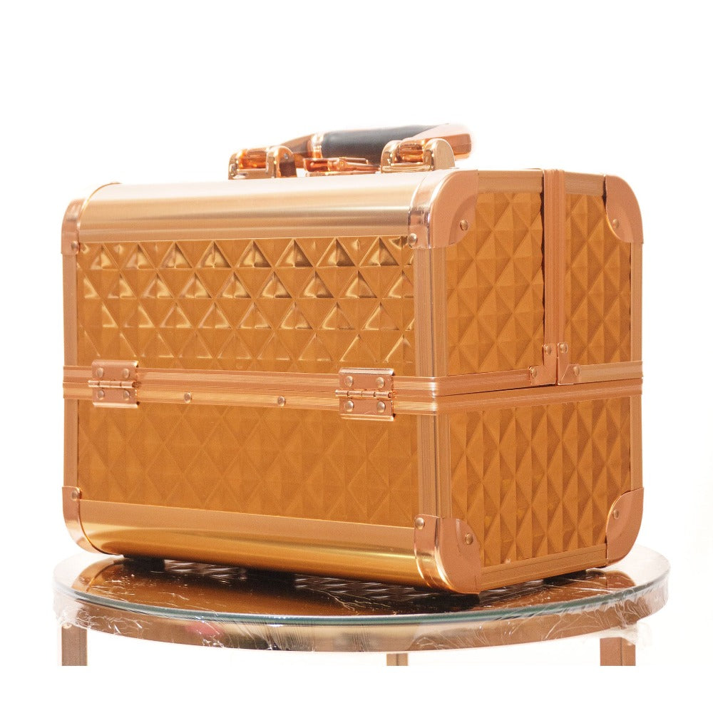 Brown Coral Cosmetic Vanity Box: Stylish Storage for Your Beauty Essentials