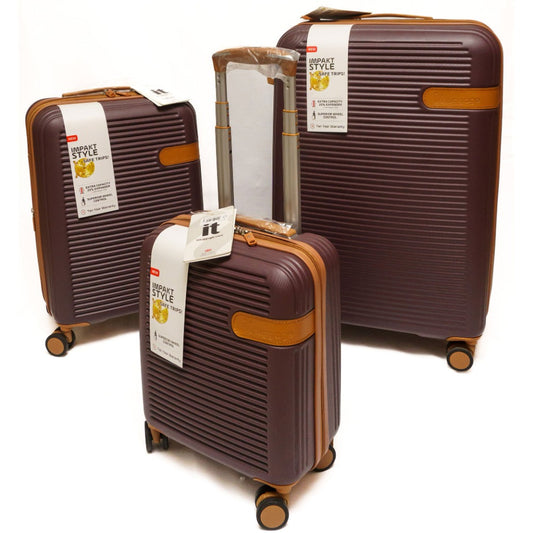 Coffee Brown Elegance: IT Luggages Travel Trolley Bag