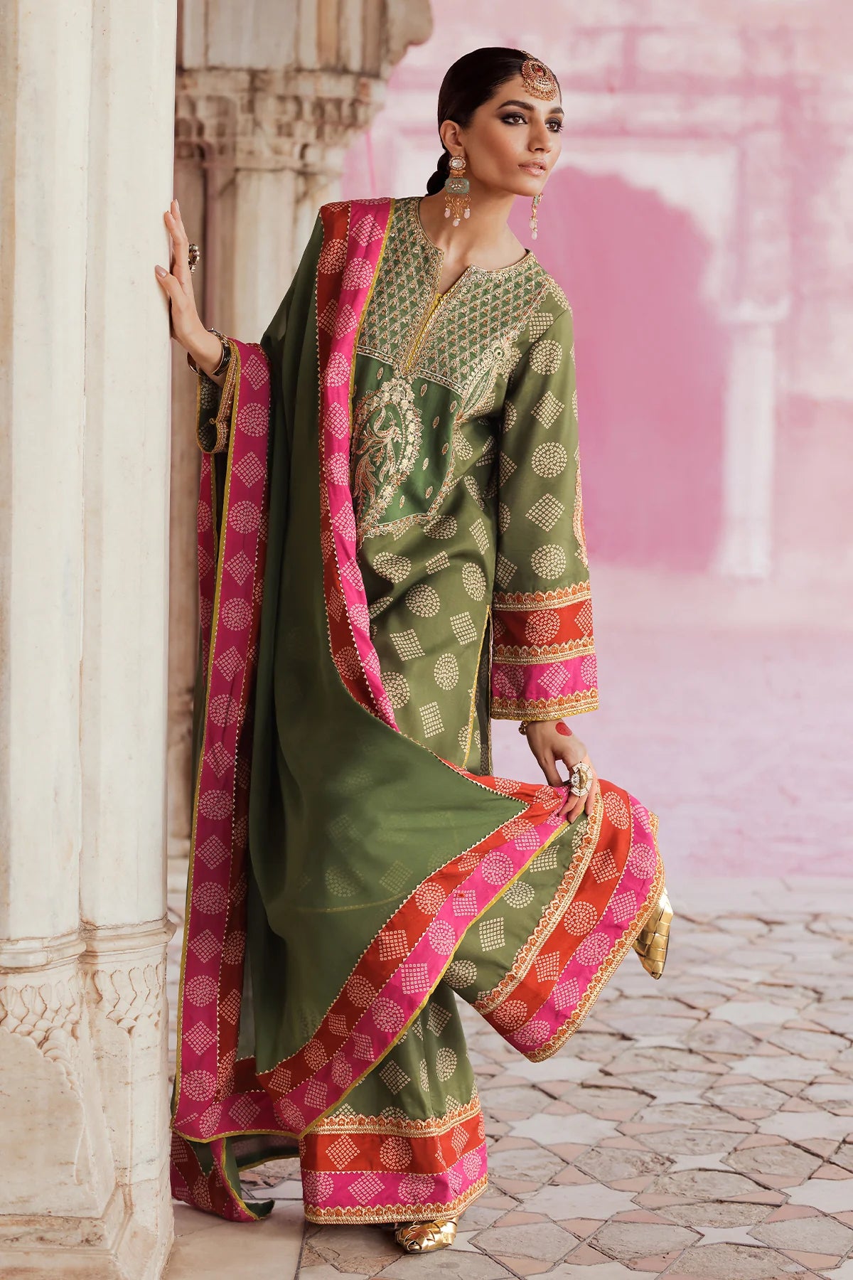 3-PC Unstitched Embroidered Silk Collection CTW4-01