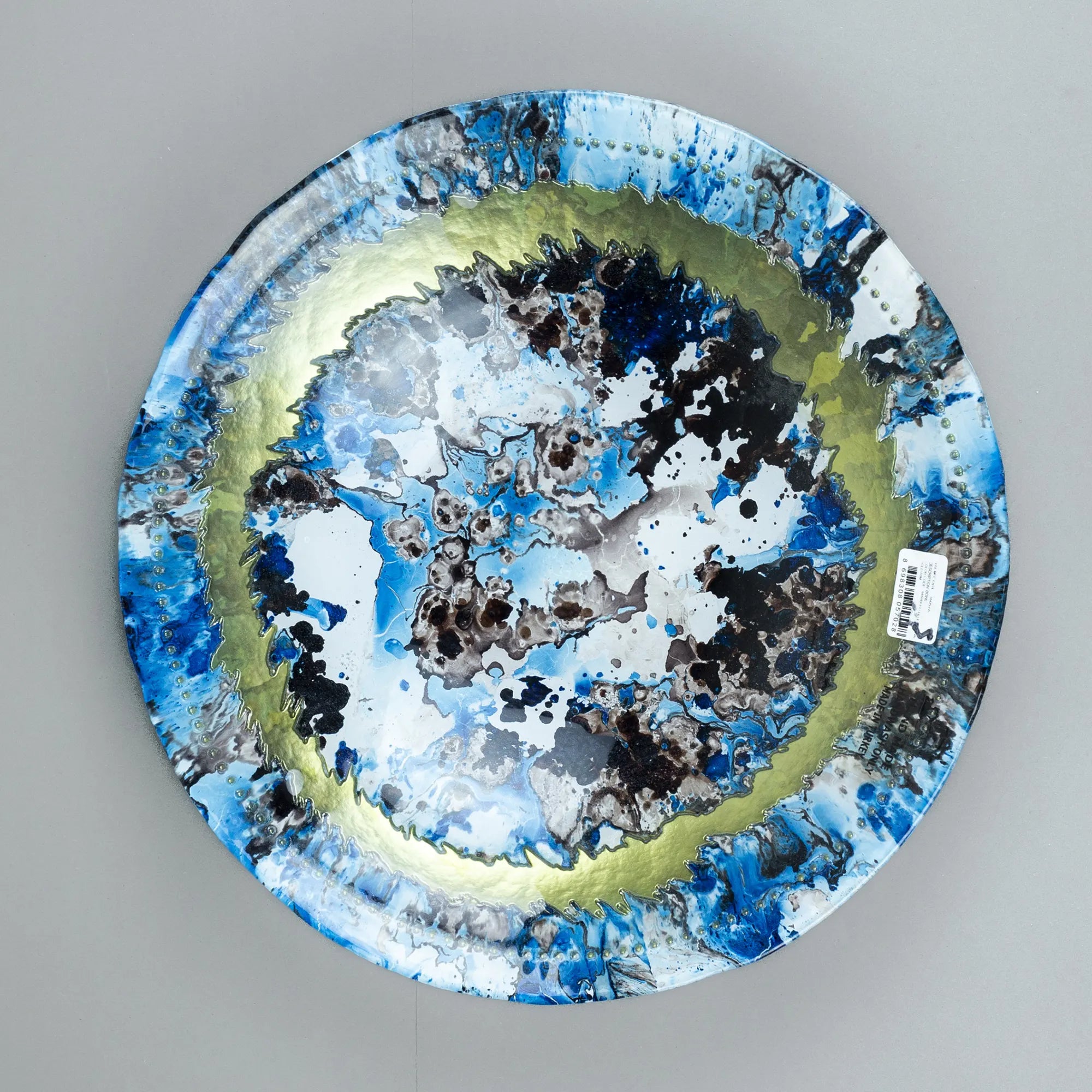 Abstract Swirl Decorative Platter in multicolor tone | Best Crockery