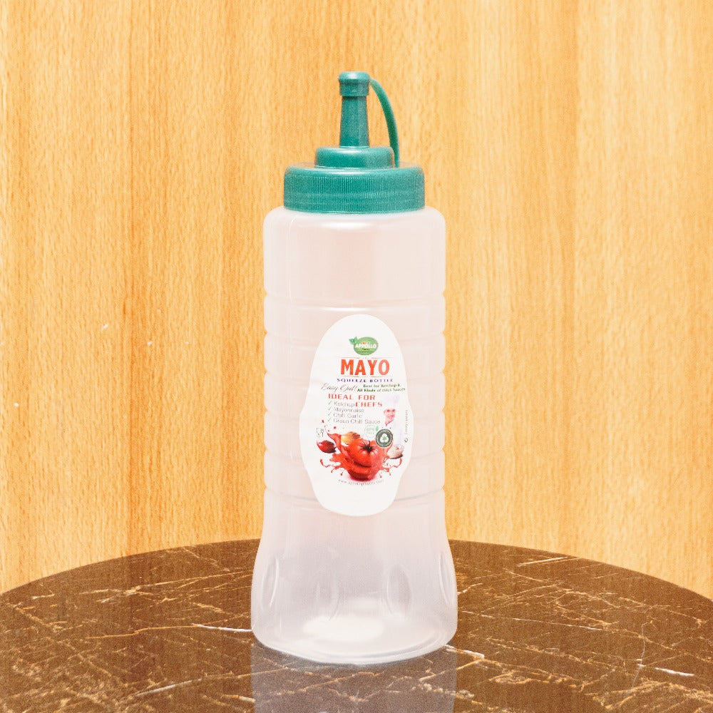 Mayo Squeeze Bottle in Semi-Transparent High-Quality Plastic by Appollo Plastic: Precision Condiment Dispensing