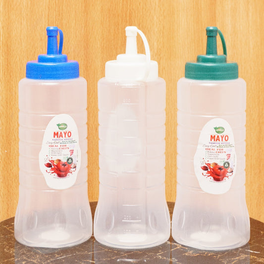 Mayo Squeeze Bottle in Semi-Transparent High-Quality Plastic by Appollo Plastic: Precision Condiment Dispensing