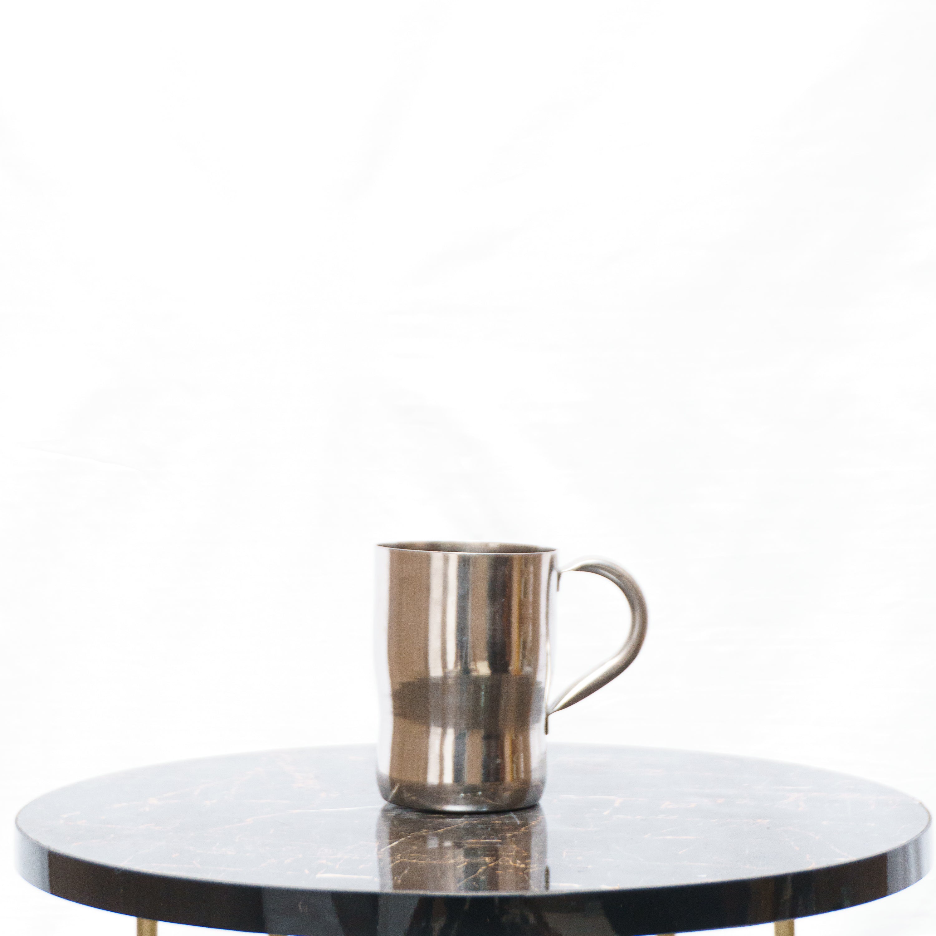 Stainless Steel Coffee Mug with Stylish Metal Handle