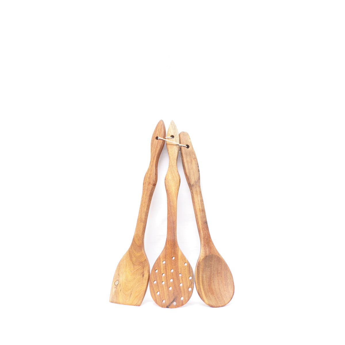 High-Quality Wooden Kitchen Spoon Set: Essential Trio for Culinary Mastery