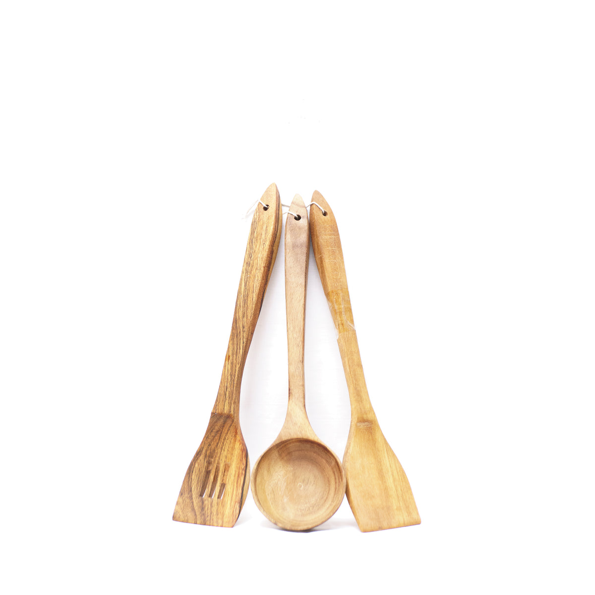 Premium Wood Kitchen Spoon Trio: Elevate Your Cooking Experience