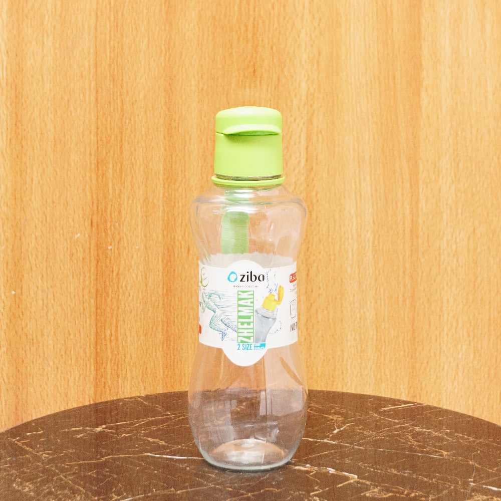 Transparent Water Bottle with Secure Lid Cap by Ziba Lifeware Iran: Hydration with Confidence