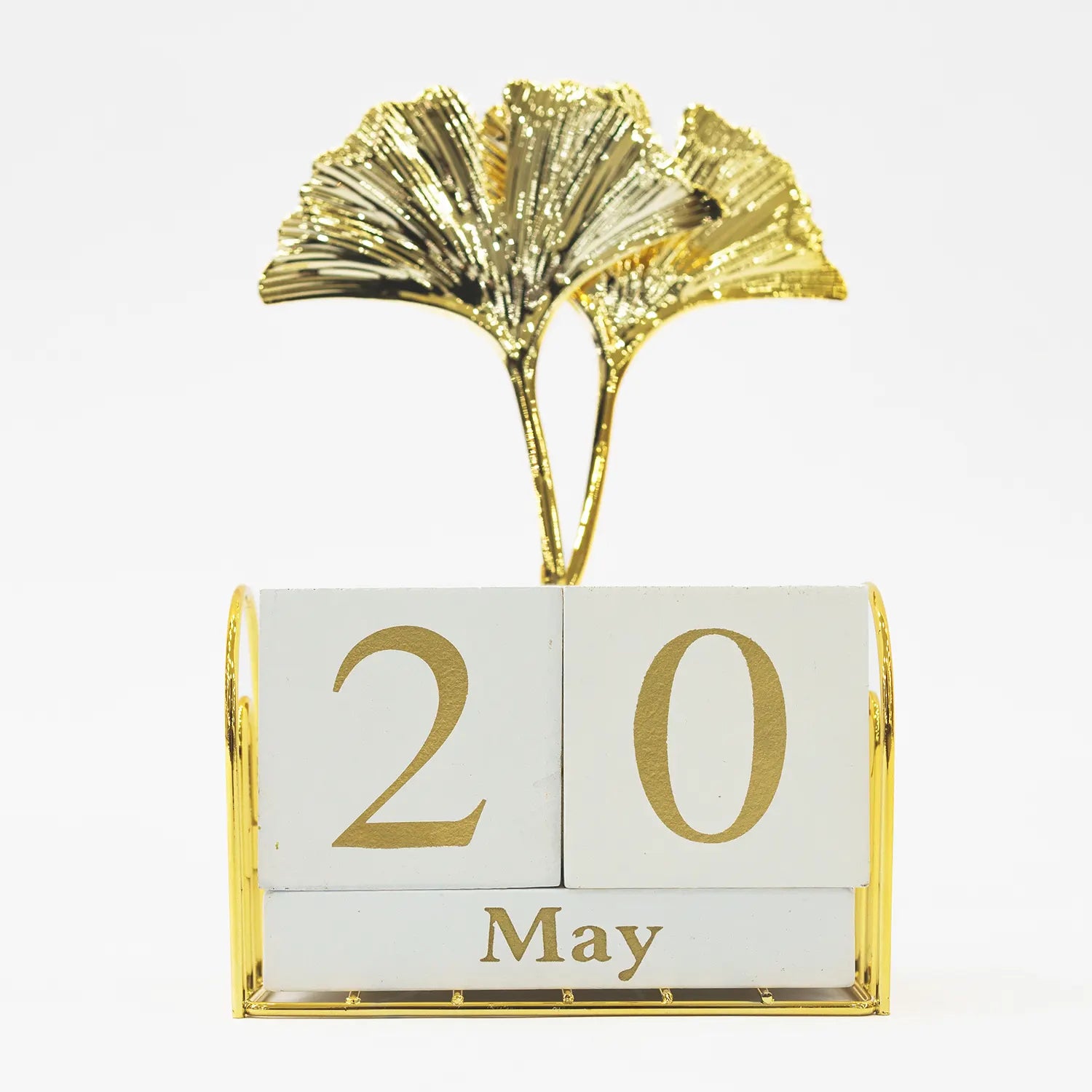 Chrome Metal 3D Calendar Date Manager: Elegant Organization for Your Daily Routine!