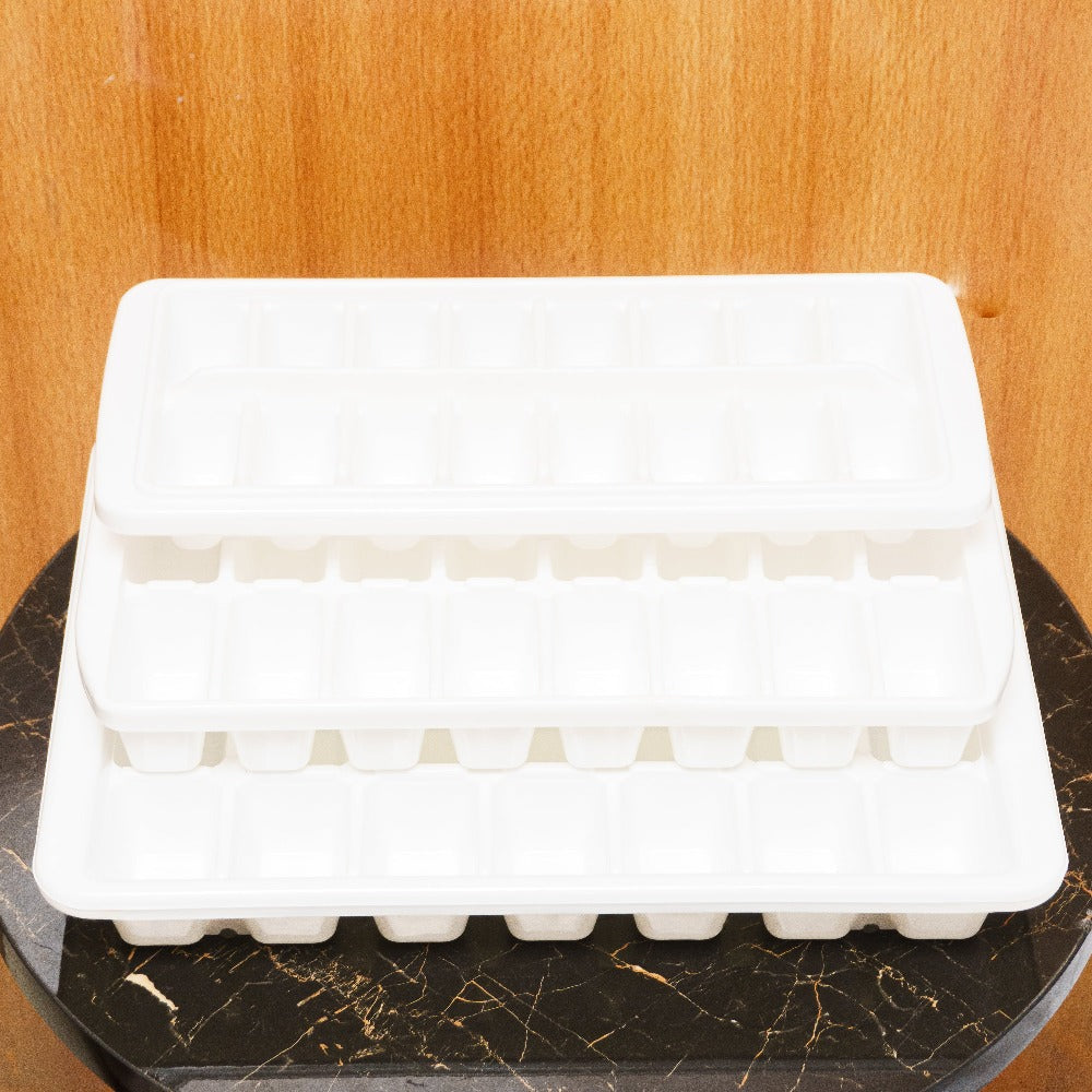 Ice Cube Tray in High-Quality White Opaque Plastic: Your Ultimate Ice-Making Solution