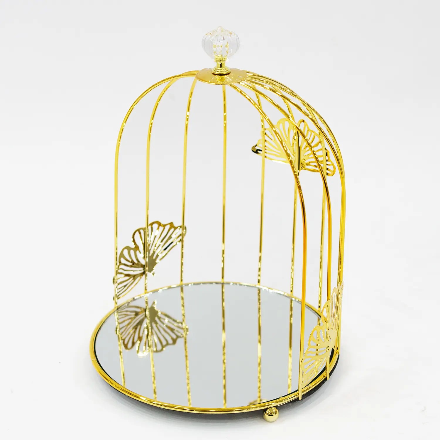 Golden Metal Cage-Style Dish: The Perfect Gift for Elegance and Utility