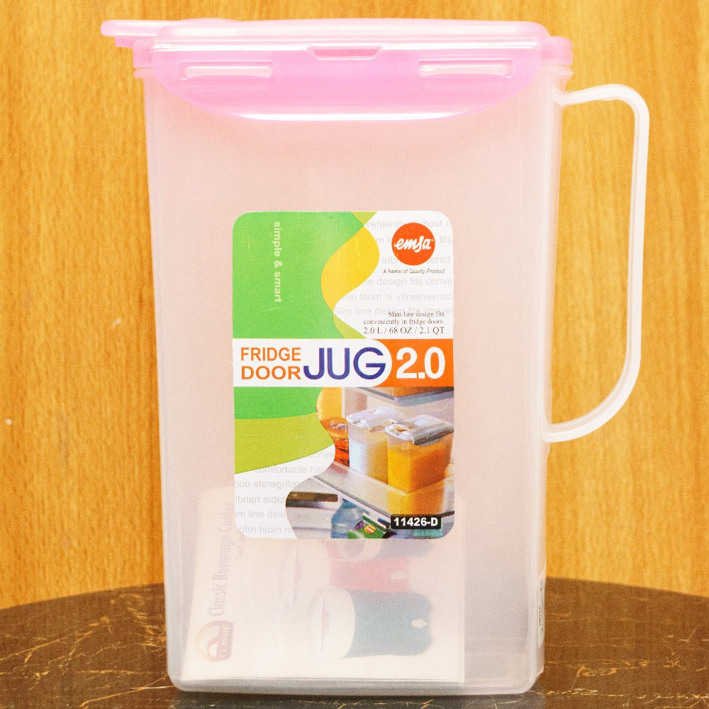 Emsa 2.0 Liter Fridge Door Jug: High-Quality Plastic for Fresh and Convenient Storage