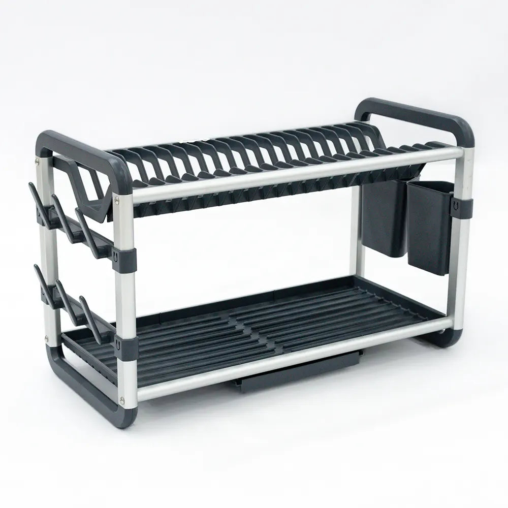 Stainless Steel Dish Drying Rack with Utensil Holder