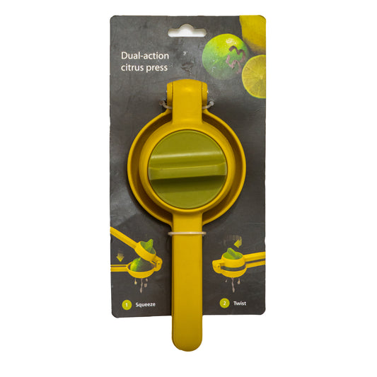 Dual Action Citrus Press: Squeeze and Twist with Ease in Premium Quality Plastic