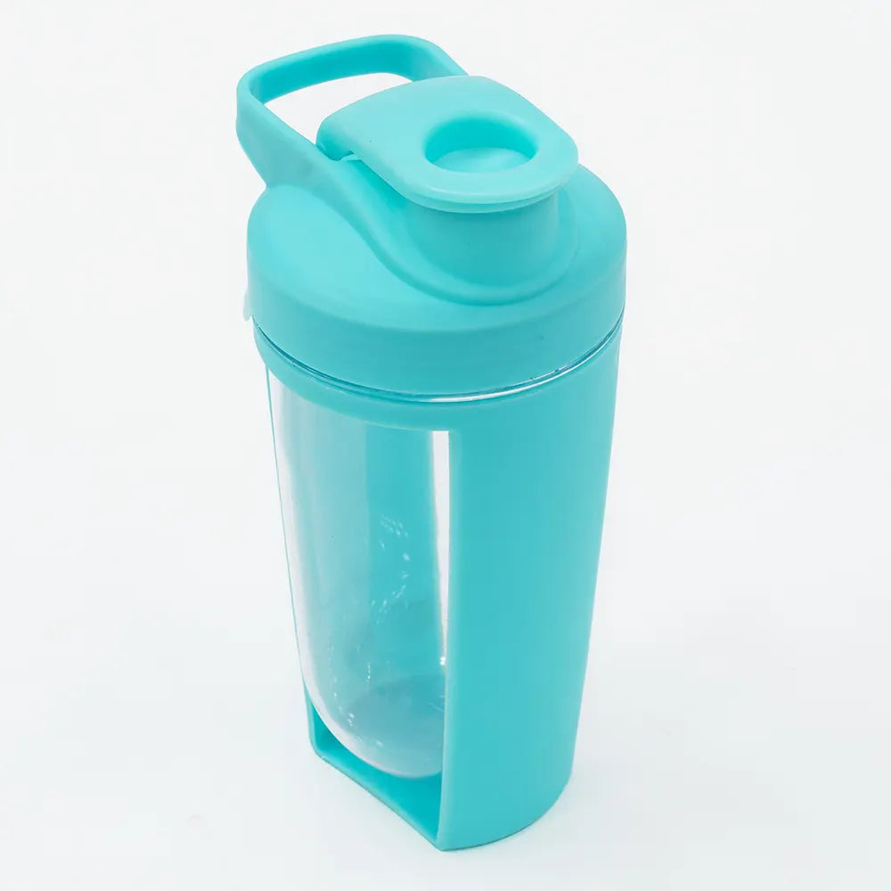 Portable Shaker Bottle with Handle and Lid