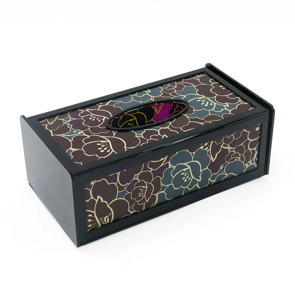 Elegant Floral Tissue Box Cover