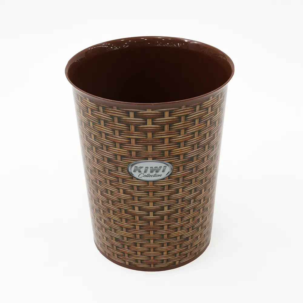 KIWI Collection Woven Wastebasket