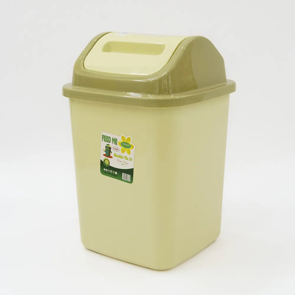 Durable Plastic Waste Bin with Lid