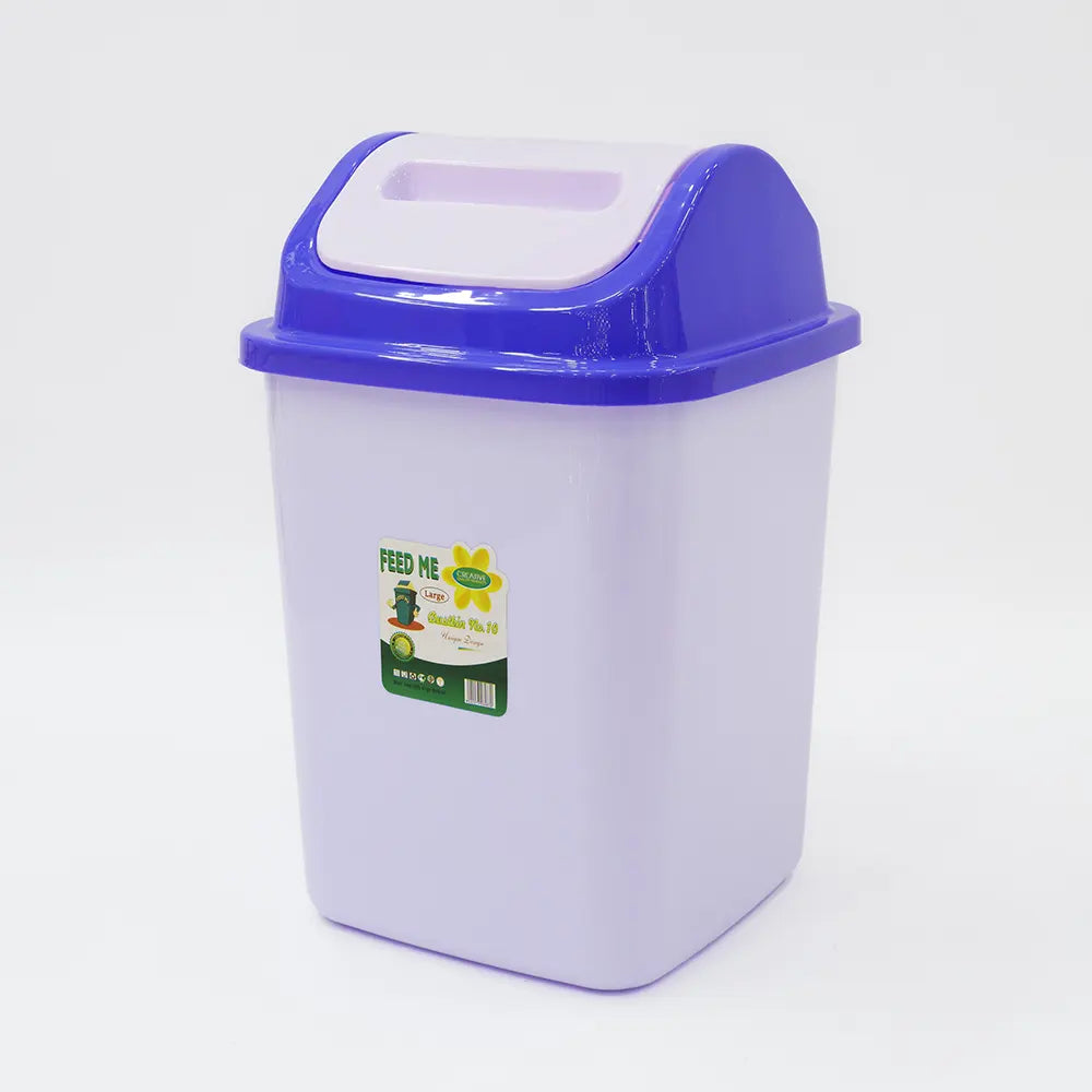 Durable Plastic Waste Bin with Lid