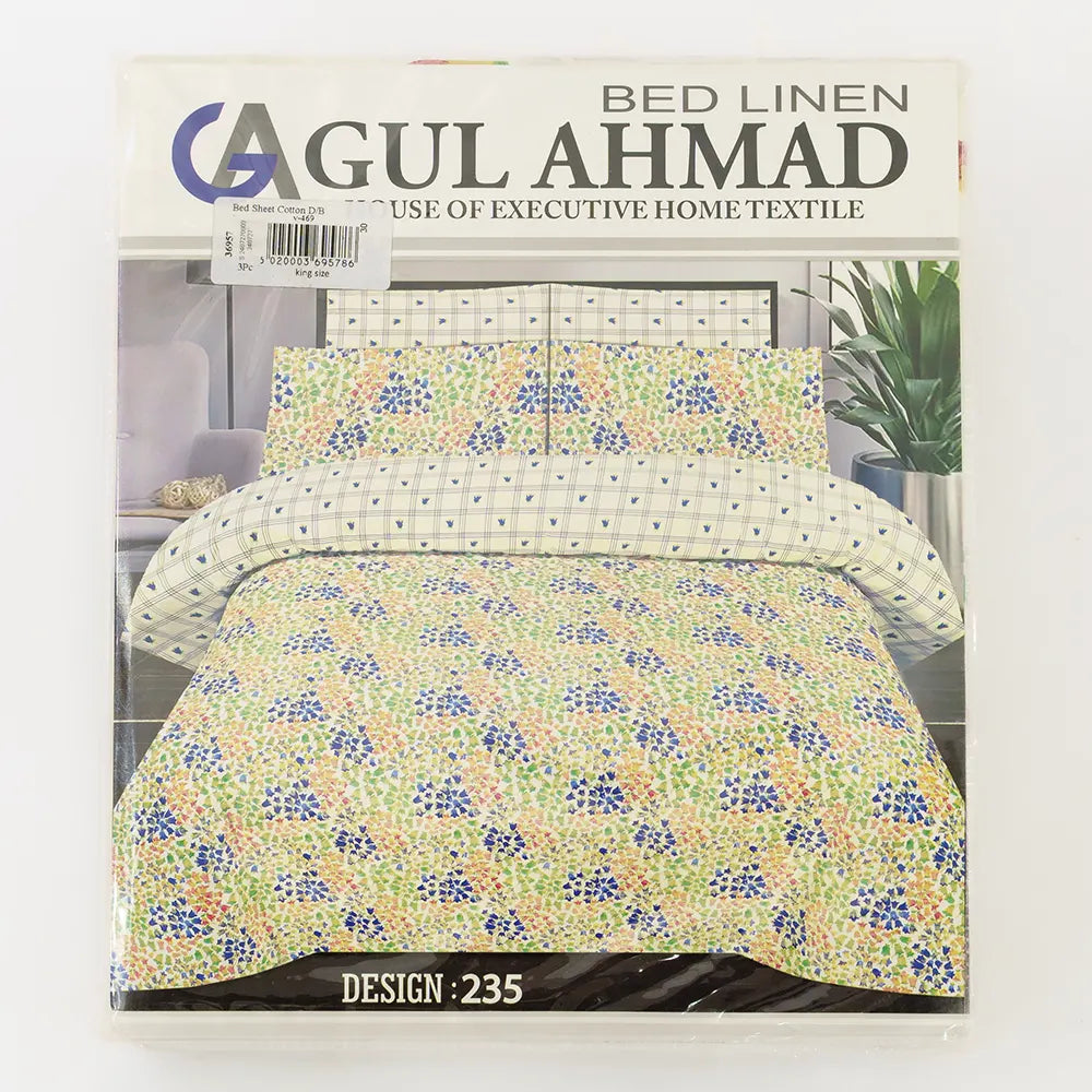 High-Quality Cotton Bed Sheets with Floral Pattern