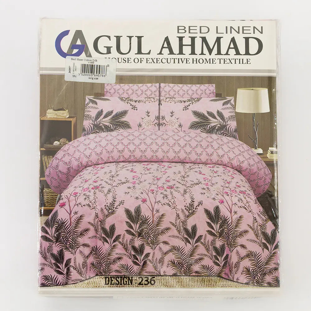 High-Quality Cotton Bed Sheets with Floral Pattern