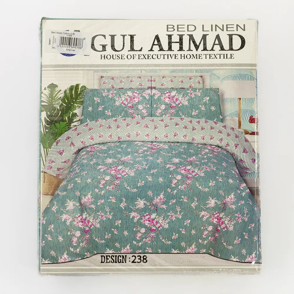 High-Quality Cotton Bed Sheets with Floral Pattern