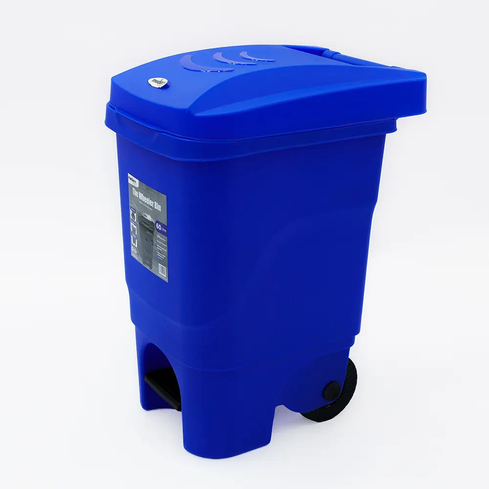 Pedal Wheeled Trash Can with 60L Capacity