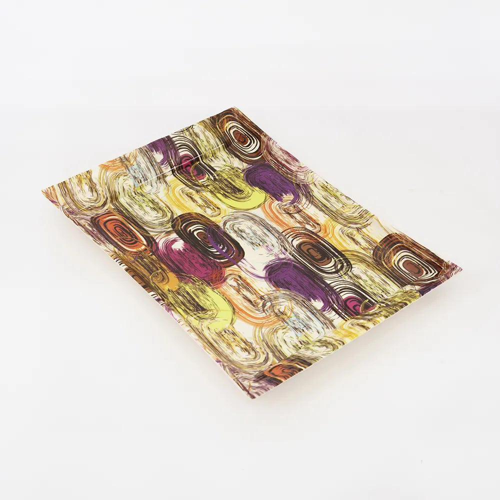 Modern Tray with Swirls Design 3 Pcs