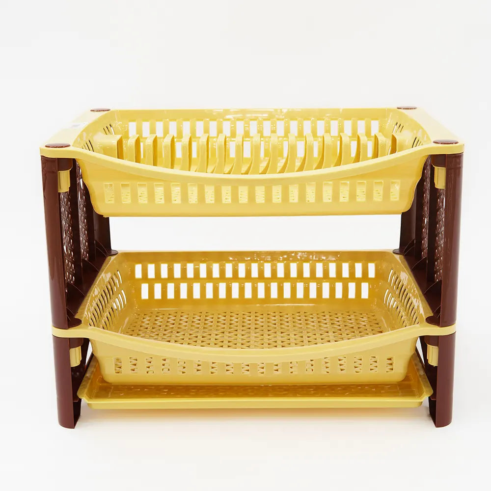 2-Tier Dish Drainer with Drainboard