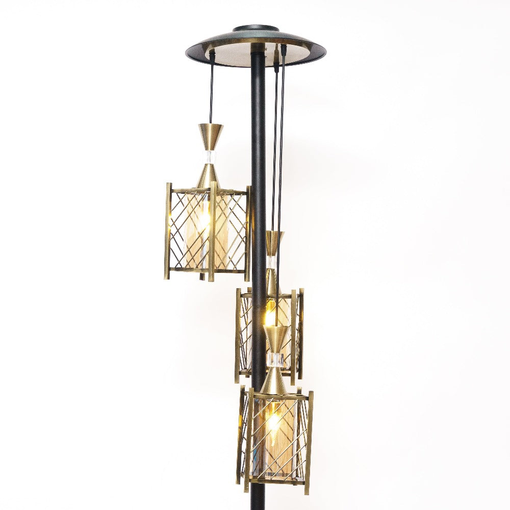 Artisan-crafted Glass and Metal Lamp: A Statement Piece for Every Room