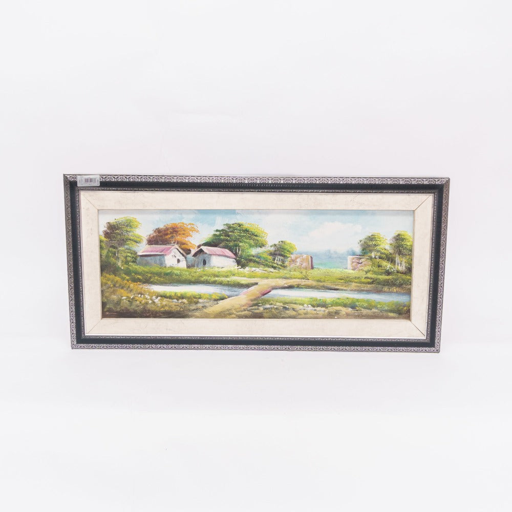 Idyllic Village Charm: A Captivating Painting - Perfect for Gifting