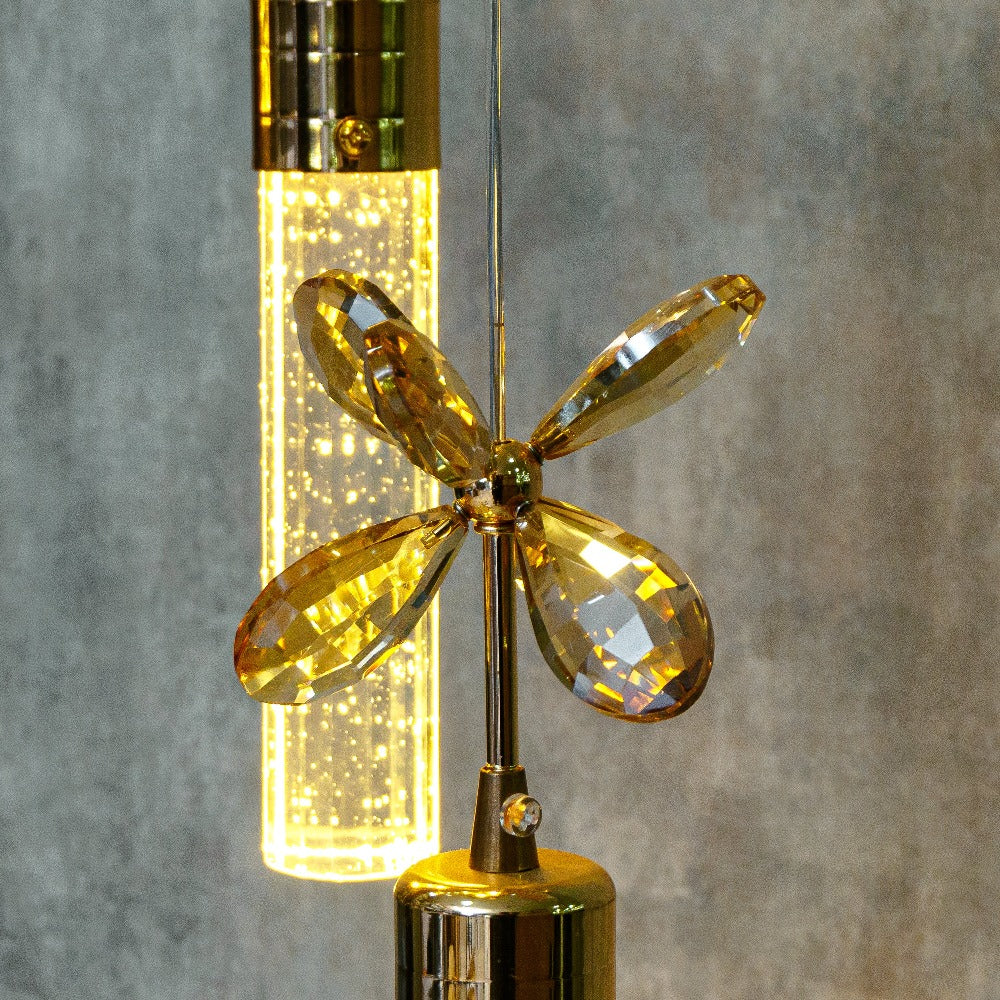Luxurious Metal and Glass Standing Lamp: Elevate Your Home Decor