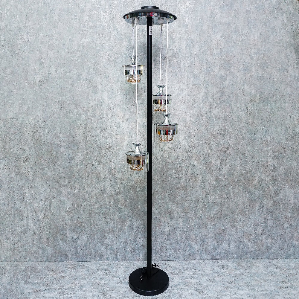 Chic and Timeless: High-Quality Metal and Glass Stand Lamp