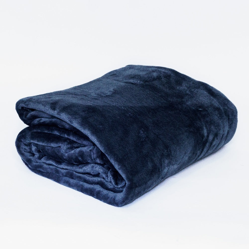 Serenity in Simplicity: BM Collection Simple Luxury Fleece Throw Blanket (200x240)