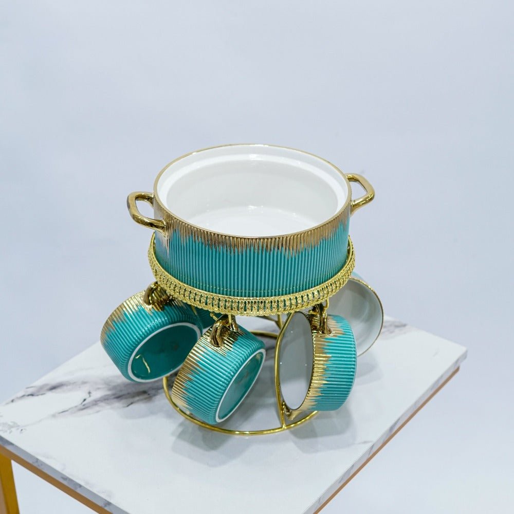 Royal Hamilton 6-Person Soup Set: High-Quality China Clay Elegance