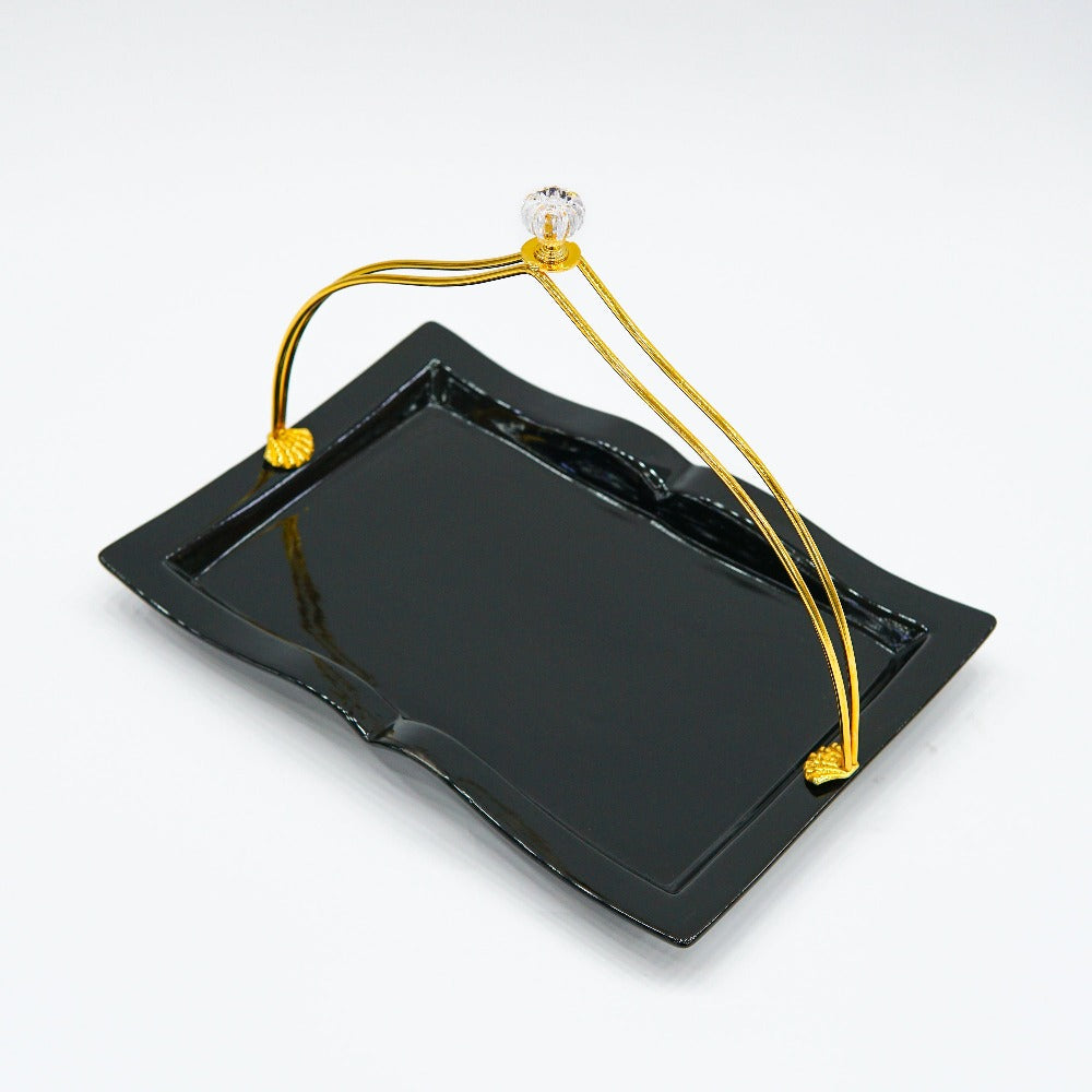 Sculpted Elegance: Artisanal Metal Tray for Stylish and Functional Home Decor