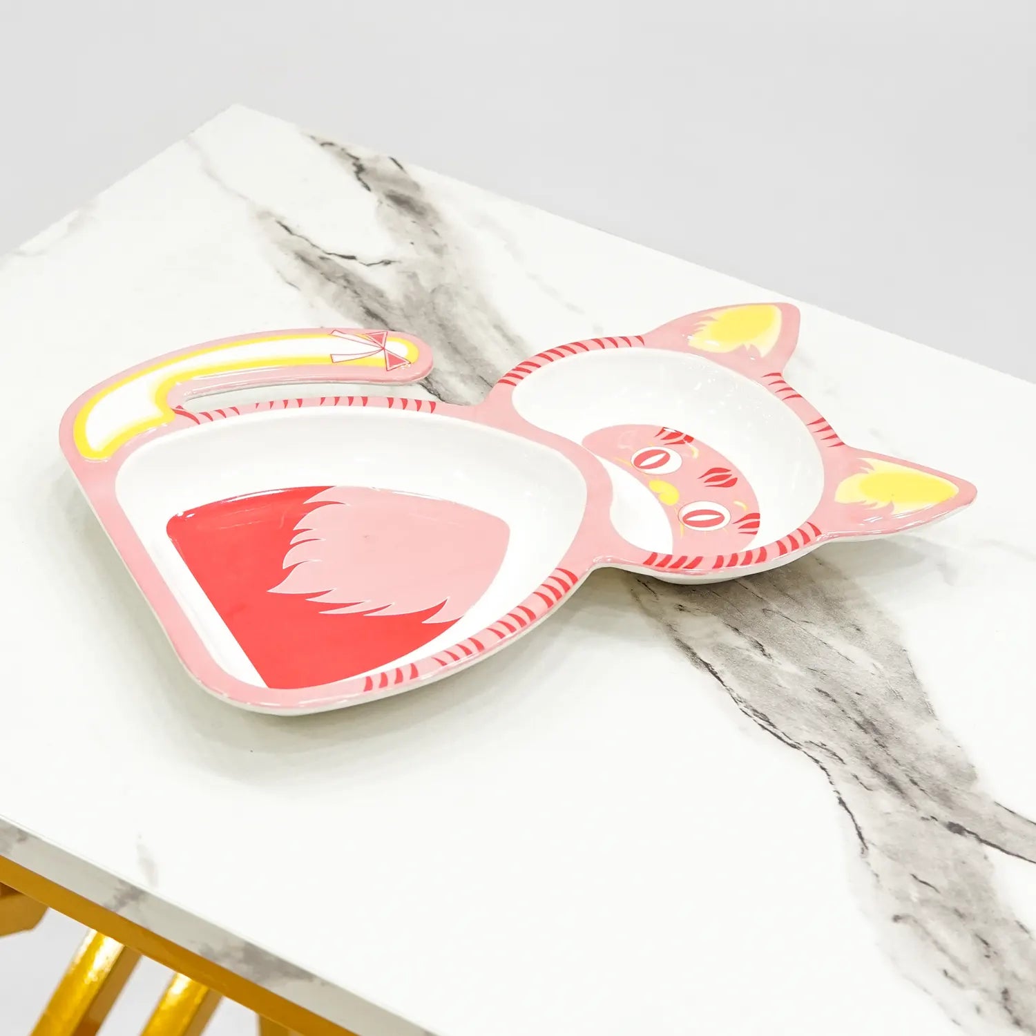 Cat Design High-Quality Melamine Dish: Infuse Charm and Durability into Your Dining Décor!