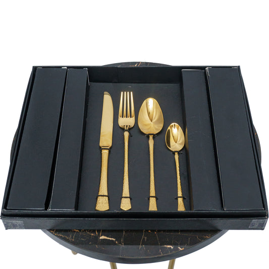 Chic Western Cutlery Set: Elevate Your Table Setting Golden