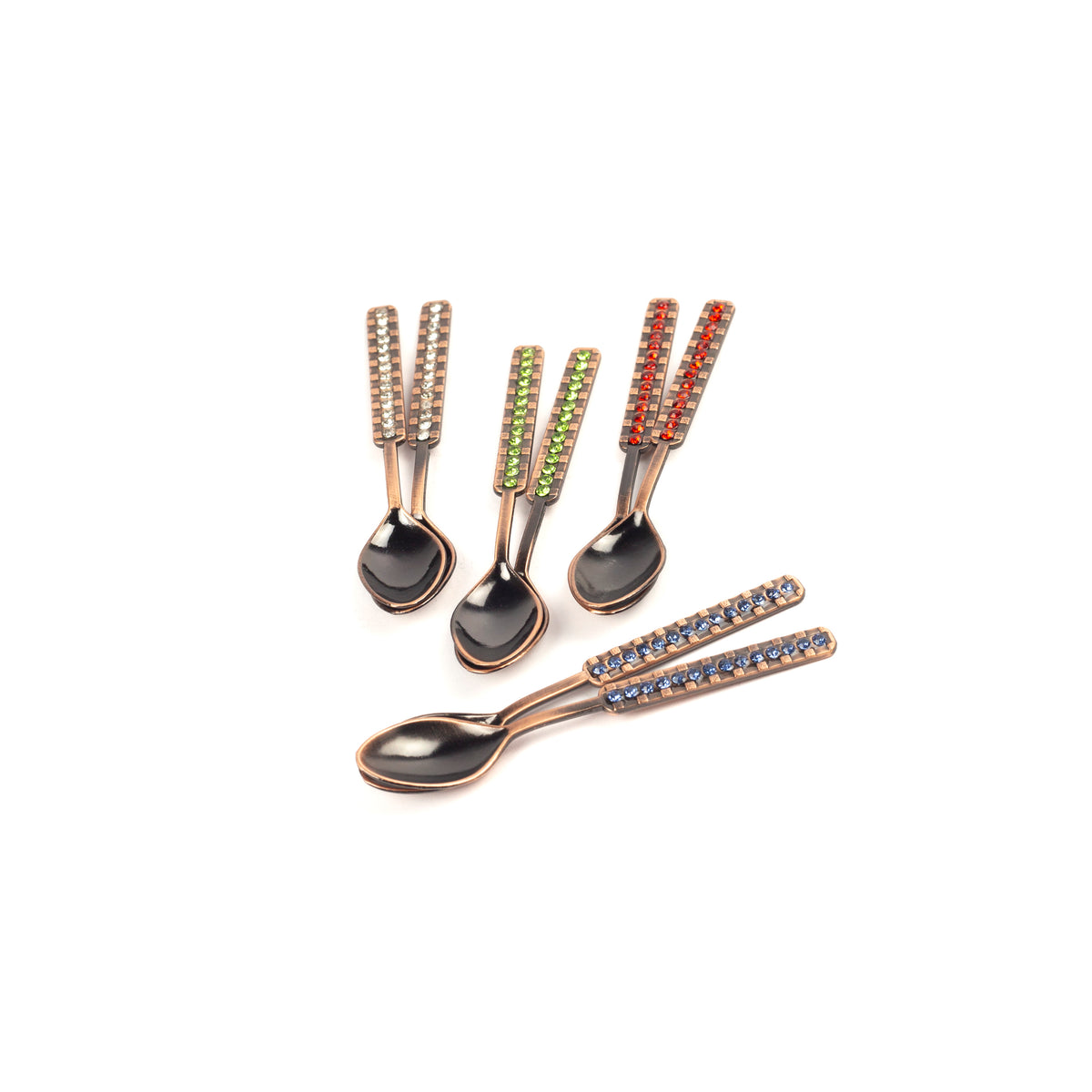 Elegant Serving Spoon with Rhinestone Embellishments