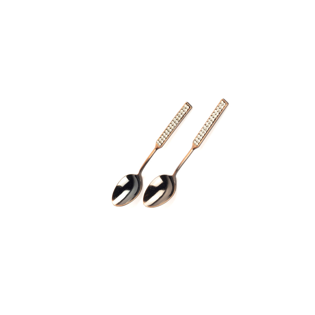 Luxury Teaspoon with Ornate Crystal Design 12 Pcs