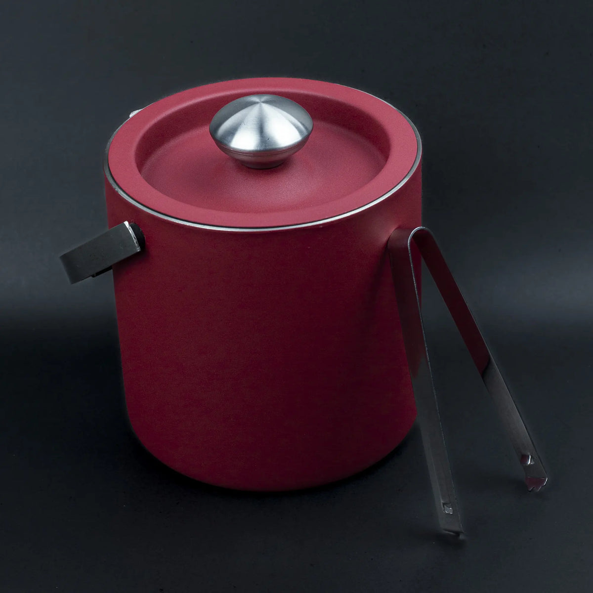 GN Store Modern Red Ice Bucket with Tongs | Best Crockery