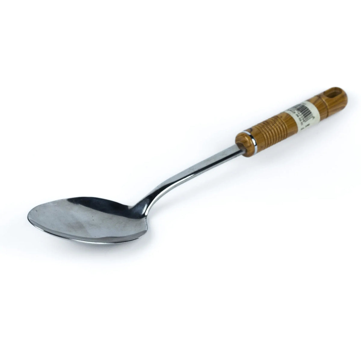 Stainless Steel Serving Spoon with Rattan-Style Handle | Best Crockery