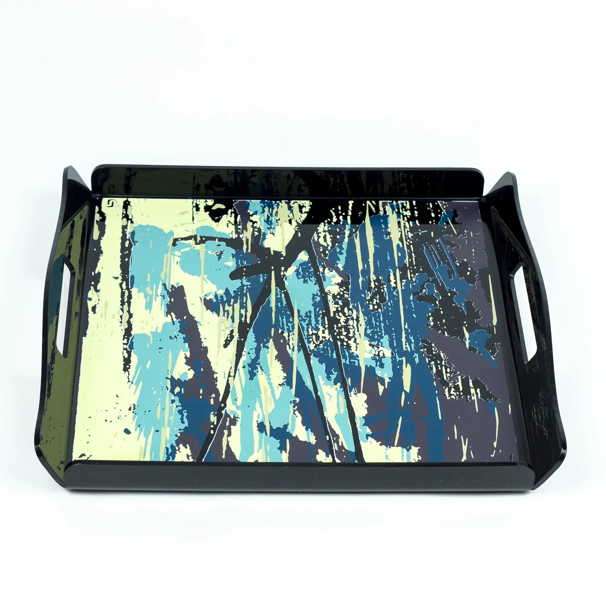 Luxurious Acrylic Serving Tray - Baroque Floral Pattern with Built-in Handles | Best Crockery (Copy)